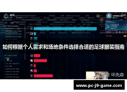 如何根据个人需求和场地条件选择合适的足球服装指南